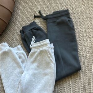 Kids' Gray and Black Jogger Pants